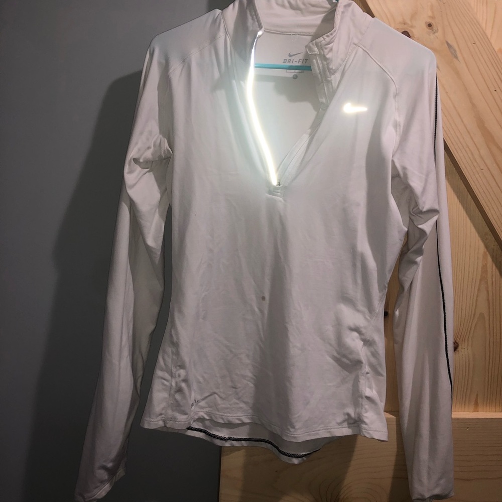 White Nike half zip